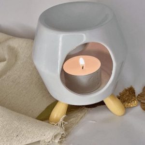 Quemador de esencias y wax melts elegante y minimalista ambientadores artesanales