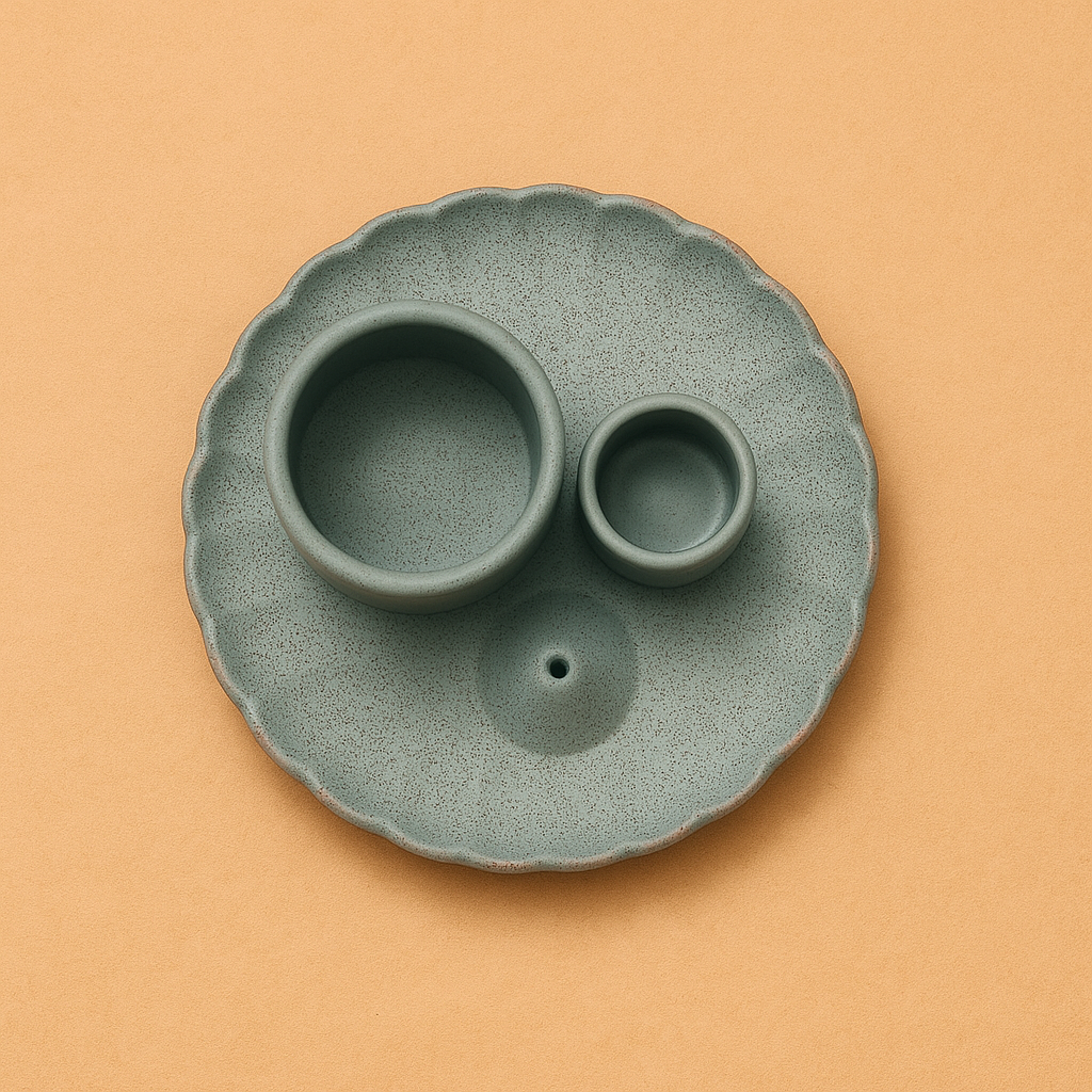 Soporte para Palo Santo y sahumos – Flor de Loto Azul