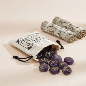 juego de Runa de la India en bolsas - Amatista