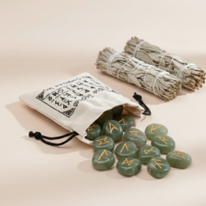 juego de Runa de la India en bolsas – Amatista