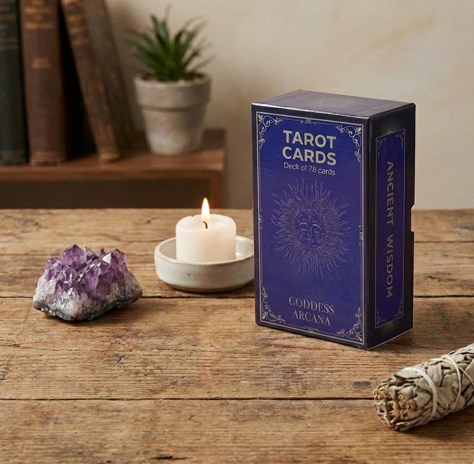 Cartas del Tarot con Libro Guía - Arcanos de la Diosa