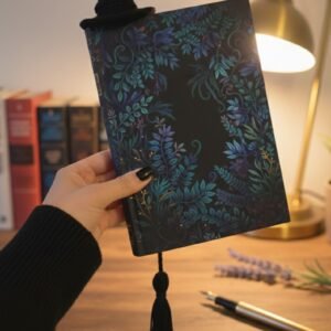 Marca paginas croché Sombrero de bruja