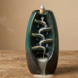 Quemador de incienso de reflujo Serina cascada ovalada