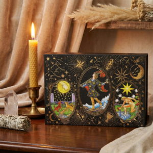 Tarot Hoja Dorada Set de Regalo completo con caja de lujo y accesorios - AromArte