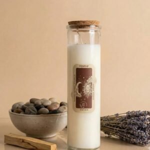 Vela Hechizo Mágico Amistad con Ágata Musgo y aroma Velvet Moon - AromArte