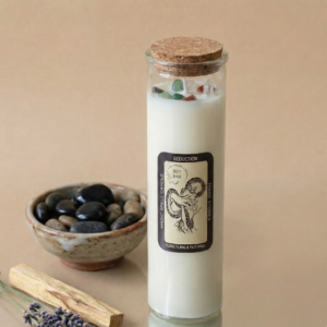 Vela Hechizo Mágico Seducción con Ylang Ylang y piedras mixtas - AromArte