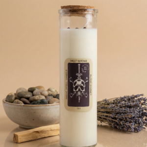 vela Hechizo Mágico Dulce Venganza con Granate y aroma a Lirio - AromArte