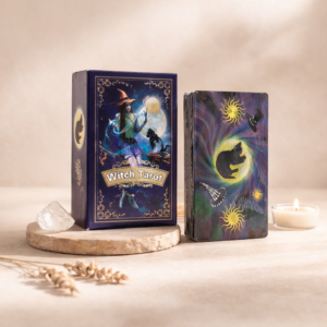 Tarot de la Bruja con Lámina Púrpura y Guía Completa