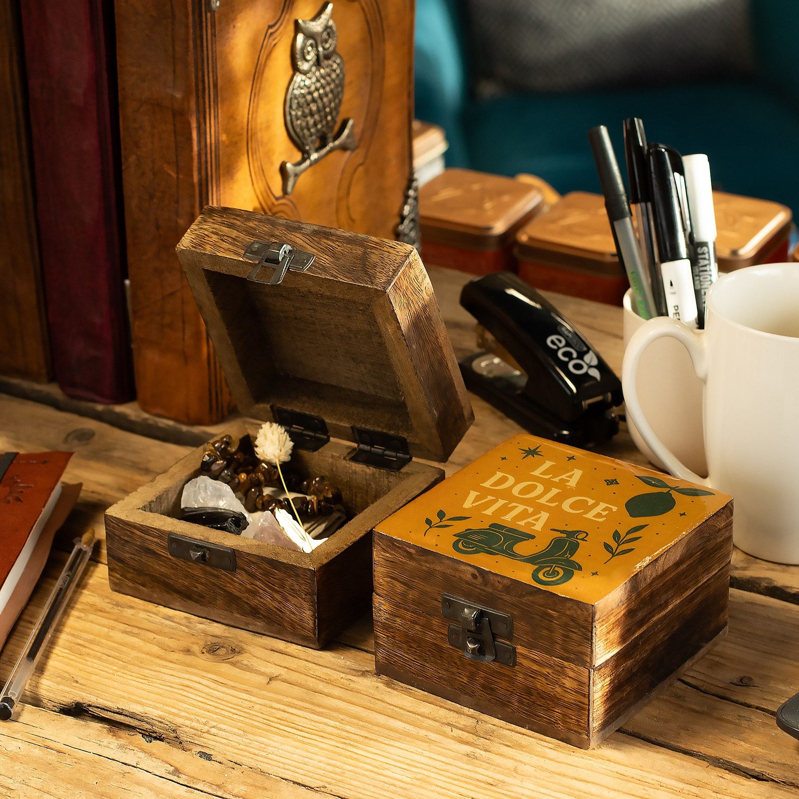 Pequeña caja esmaltada - La Dolce Vita - Imagen 2