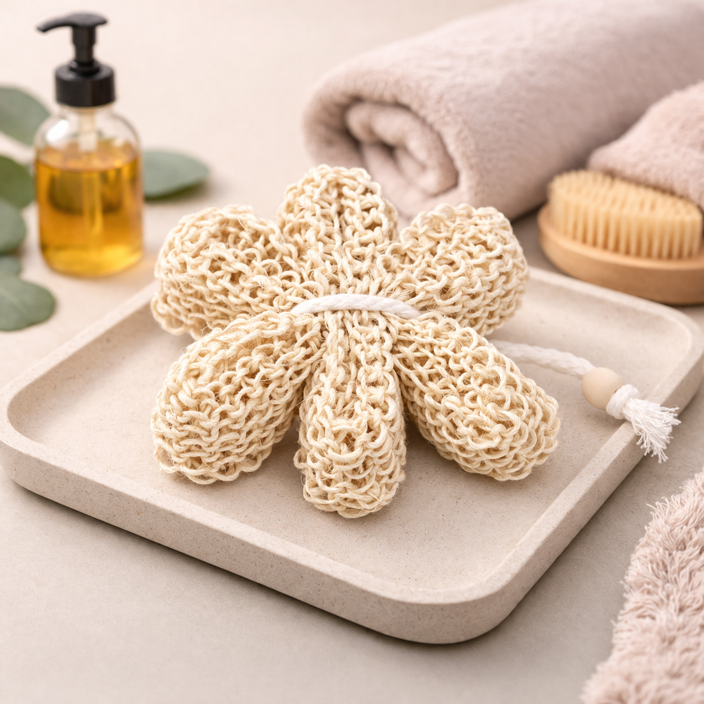 Estrella Exfoliante de Sisal y Algodón