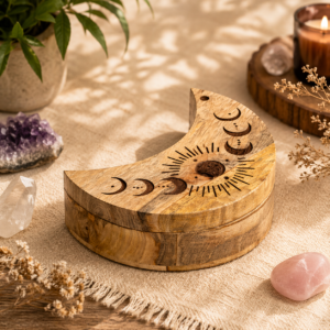 Caja Deslizante en Forma de Luna Creciente