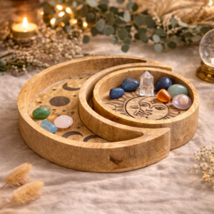 Juego de Bandejas de Madera Sol y Luna Creciente