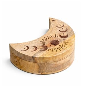 Caja deslizante con forma de luna