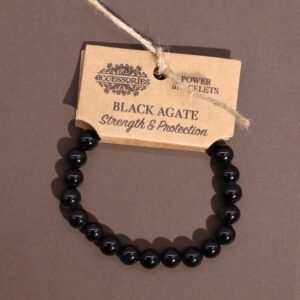 Brazalete de Ágata Negra: protección y fuerza en tu muñeca