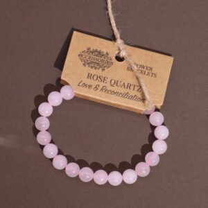 Brazalete de Cuarzo Rosa