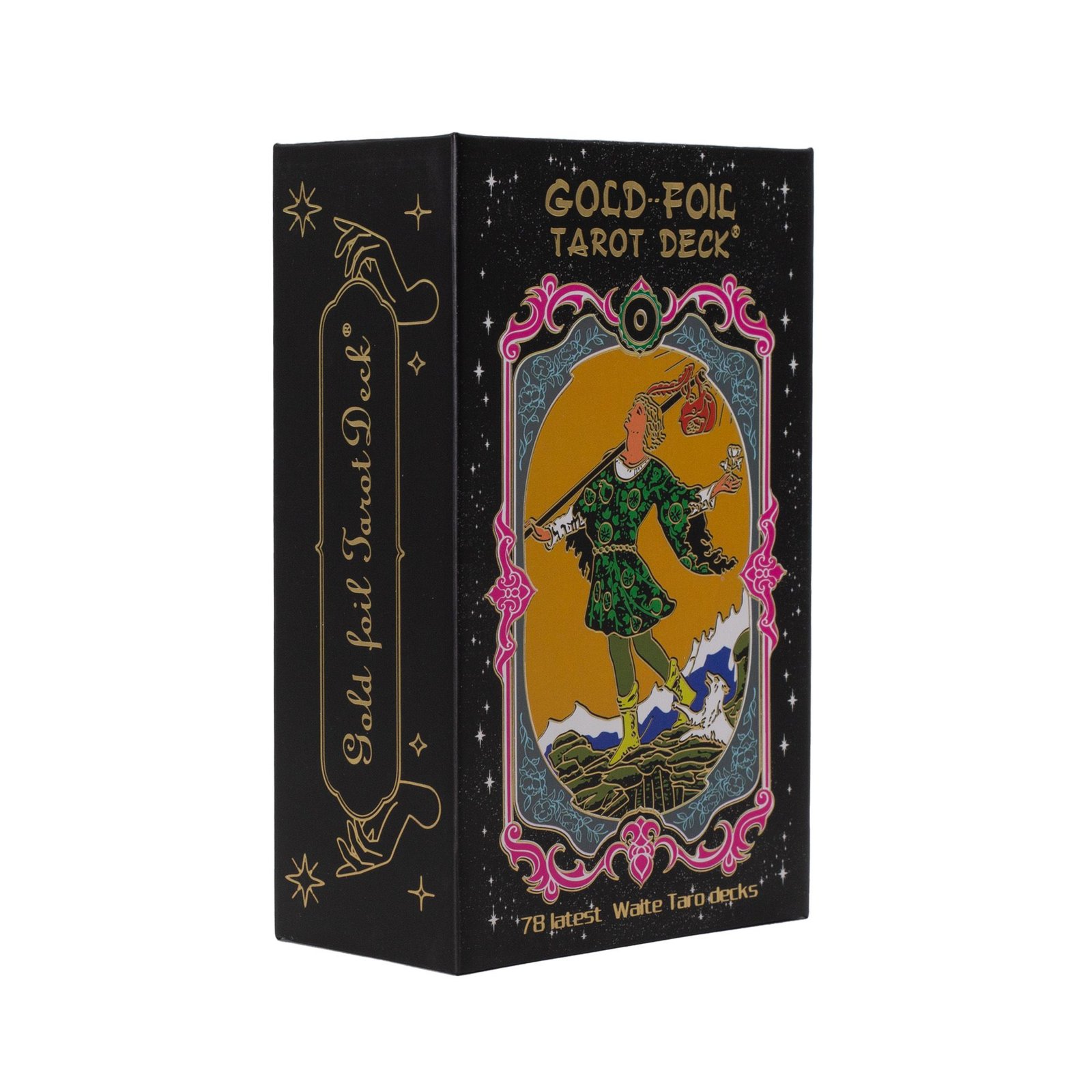 Juego de Cartas de Tarot con Lámina Dorada – Con Folleto - Imagen 2