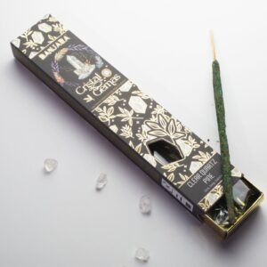 Banjara Gemas de Cristal – Incienso de Pino con Cuarzo Claro