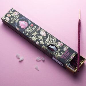 Banjara Cristal Gemas – Incienso Rosa Silvestre con Cuarzo Rosa
