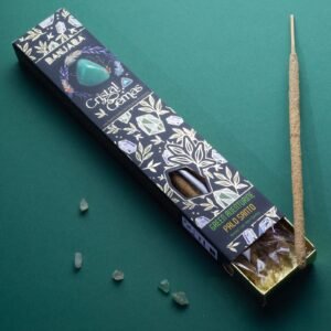 Banjara Cristal Gemas – Varitas de Incienso Palo Santo con Aventurina Verde