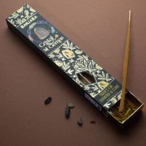 Banjara Cristal Gemas – Incienso de Canela y Clavo con Ojo de Tigre